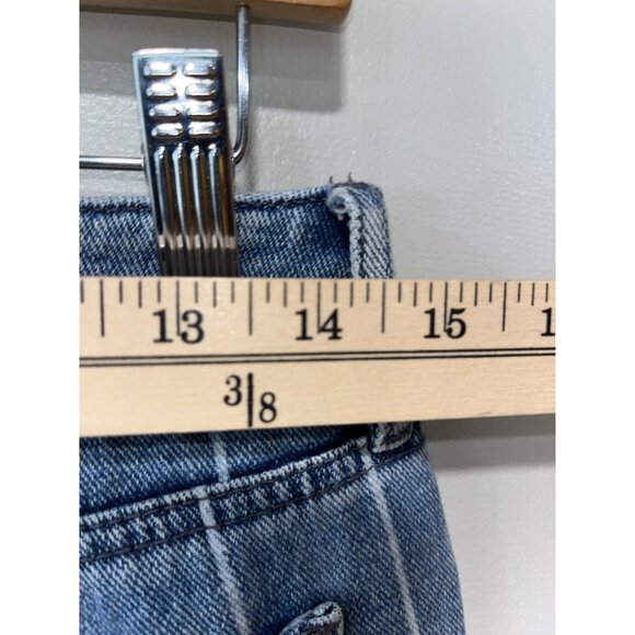 PacSun Women's‎ Striped Mom Jeans Size 28, Blue & White Denim - Picture 3 of 8